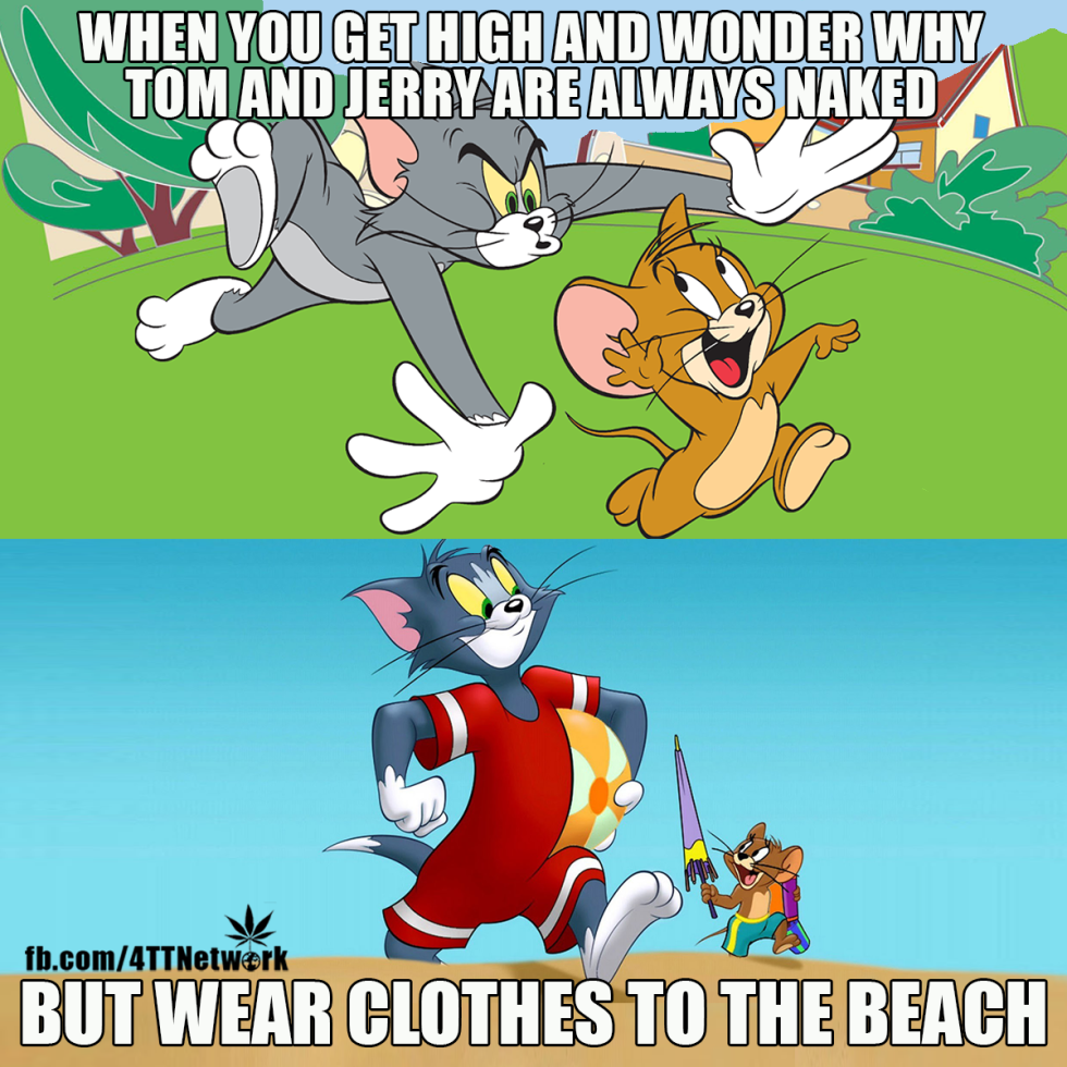If Tom and Jerry are always naked, why do they wear clothes to the beach?